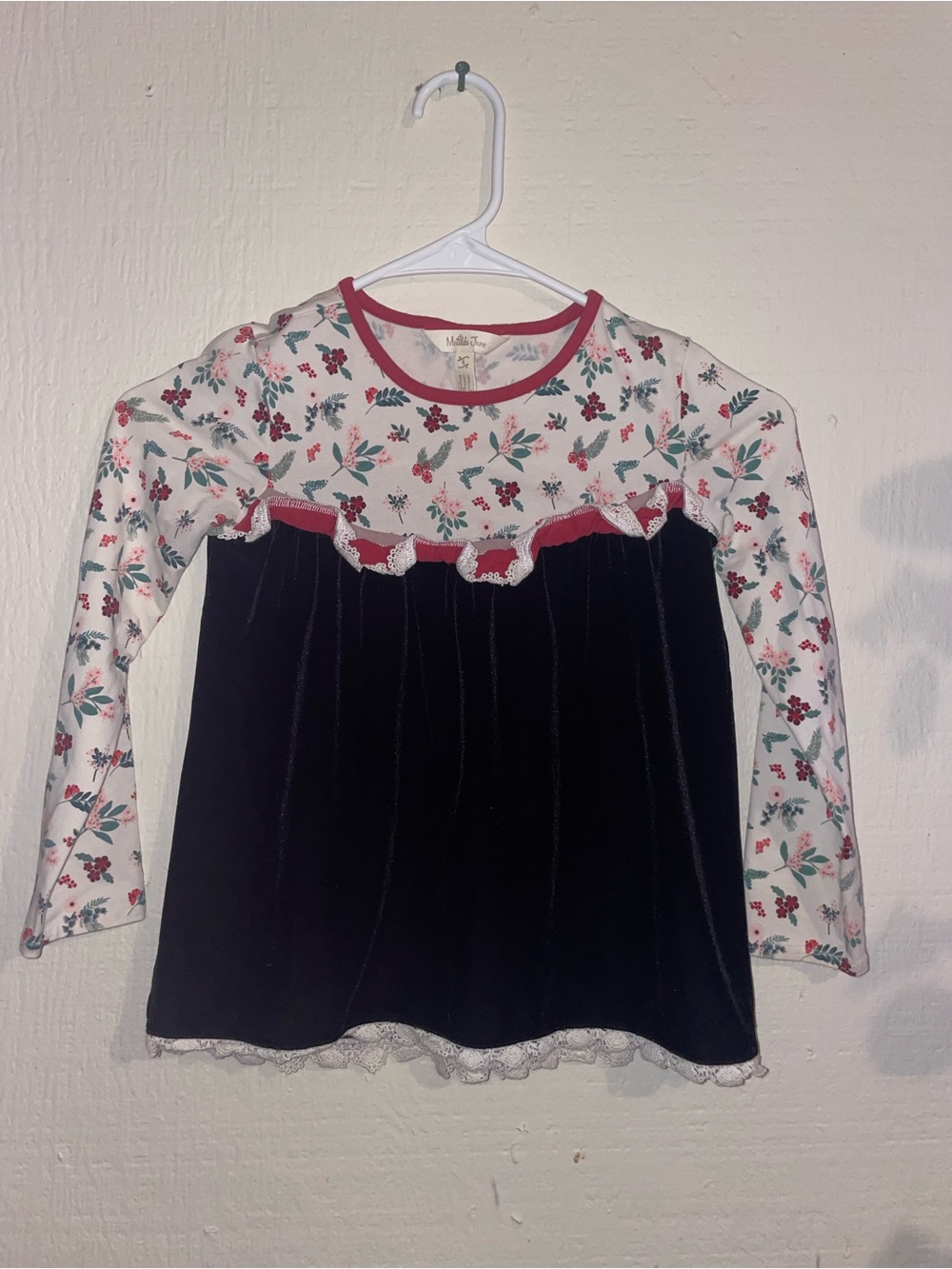 Matilda Jane Lucie Holly Print Holiday Top